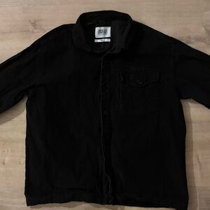 Bricks & Wood Black Corduroy Overshirt M